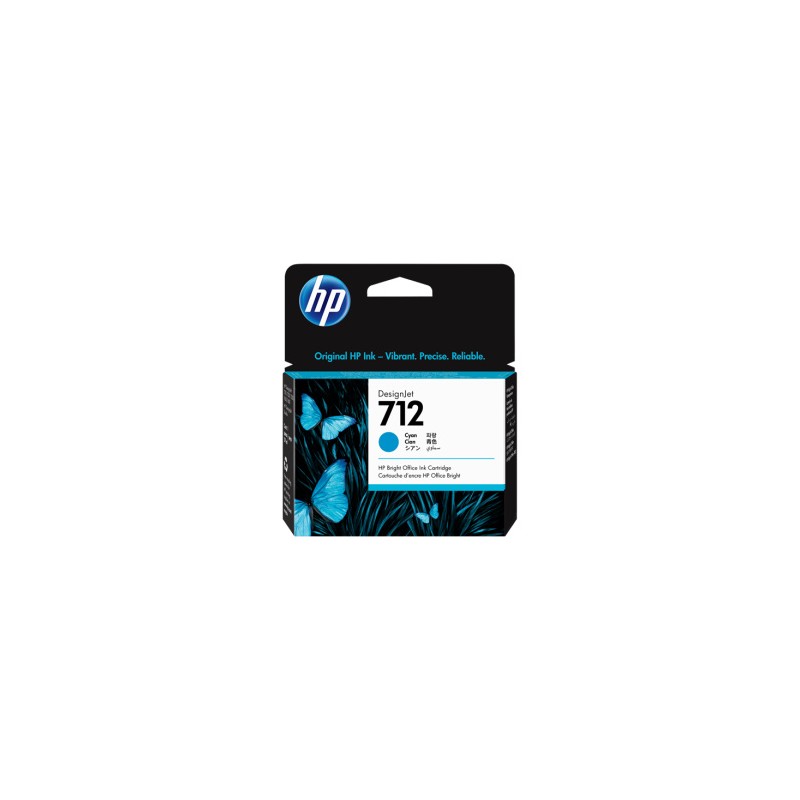 HP CARTUCCIA D\'INCHIOSTRO CIANO 3ED67A 712 29ML ORIGINALE