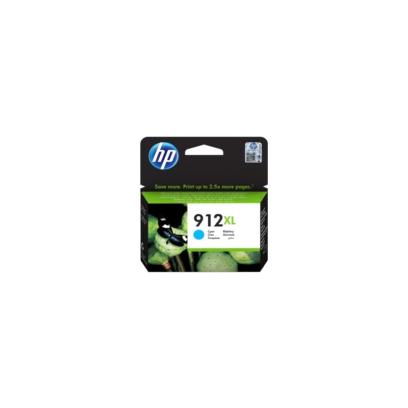 HP CARTUCCIA D\'INCHIOSTRO CIANO 3YL81AE 912 XL 825 COPIE ORIGINALE