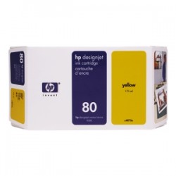 HP CARTUCCIA D\'INCHIOSTRO GIALLO C4848A 80 350ML ALTA CAPACITÃ  ORIGINALE