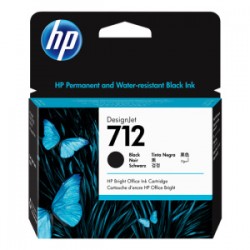 HP CARTUCCIA D\'INCHIOSTRO NERO 3ED71A 712 80ML ORIGINALE