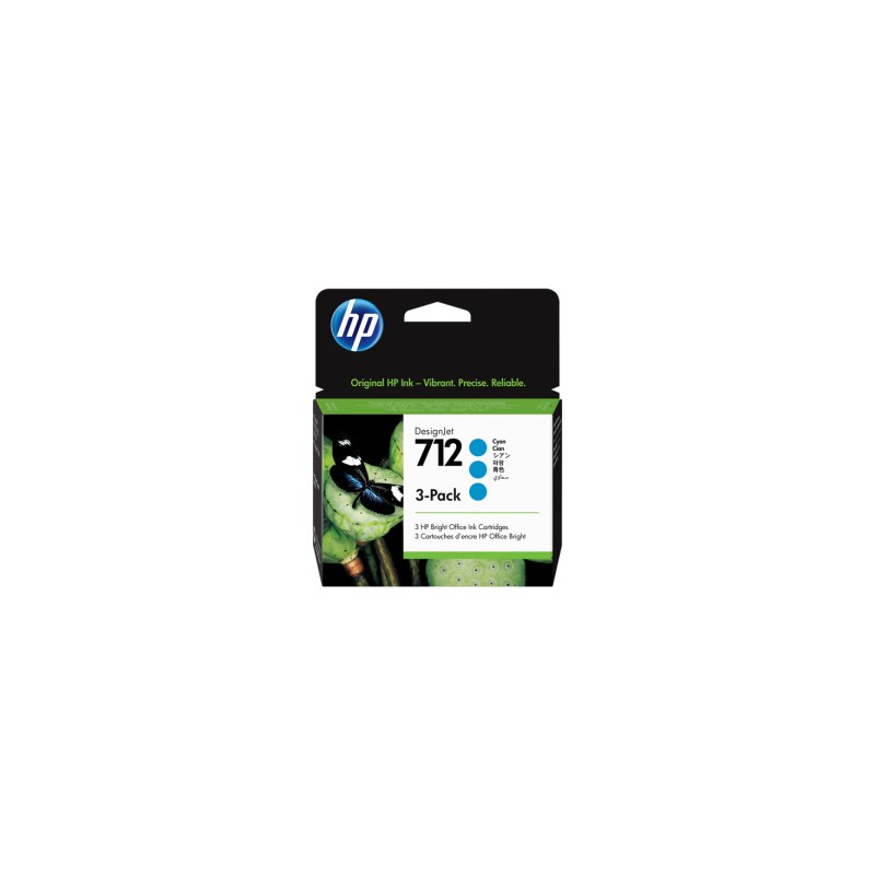 HP MULTIPACK CIANO 3ED77A 712 ORIGINALE