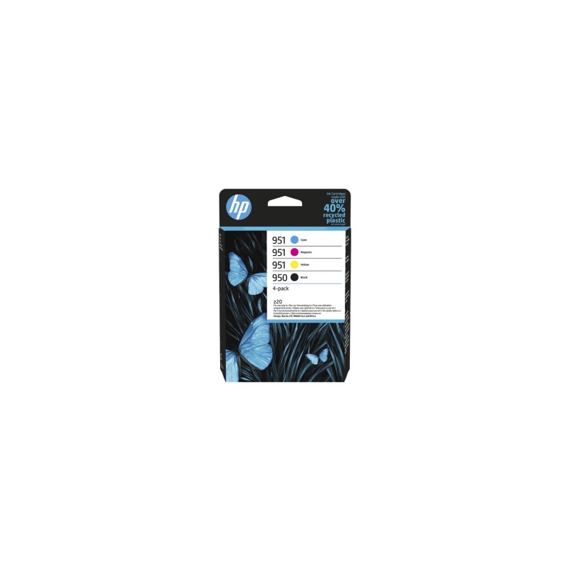 HP MULTIPACK NERO / CIANO / MAGENTA / GIALLO 6ZC65AE 950 / 951 ORIGINALE HP MULTIPACK NERO / CIANO / MAGENTA / GIALLO 6ZC65AE 950 / 951 ORIGINALE