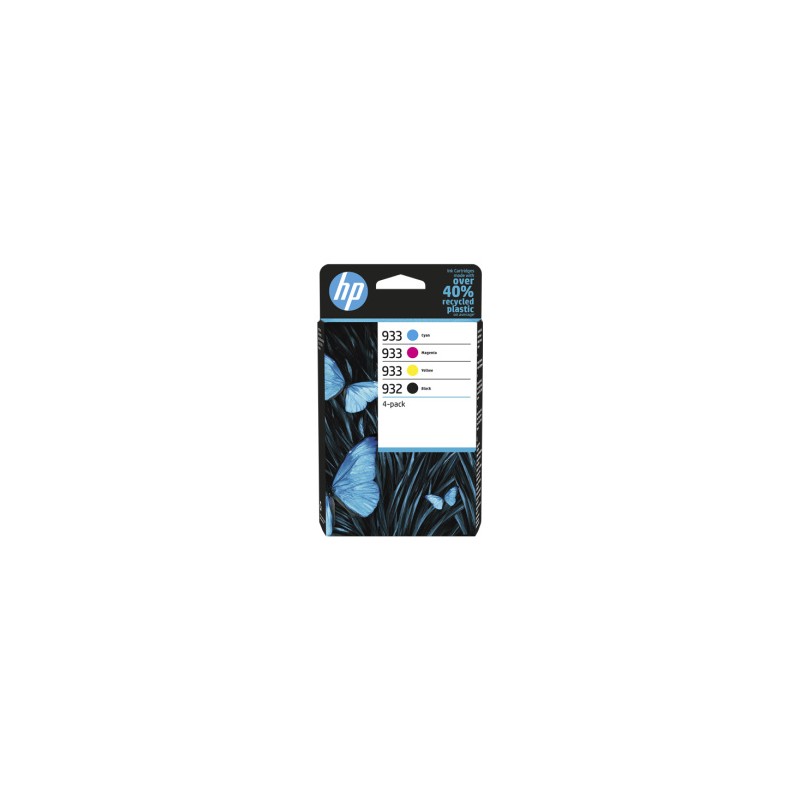 HP MULTIPACK NERO / CIANO / MAGENTA / GIALLO 6ZC71AE 932 / 933 ORIGINALE