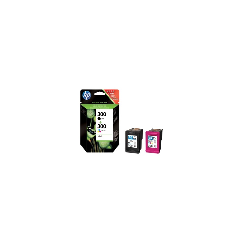 HP MULTIPACK NERO / DIFFERENTI COLORI CN637EE 300 2 CARTUCCE D\' INCHIOSTRO HP 300: CC640EE ORIGINALE HP MULTIPACK NERO / DIFFERENTI COLORI CN637EE 300 2 CARTUCCE D\' INCHIOSTRO HP 300: CC640EE ORIGINALE
