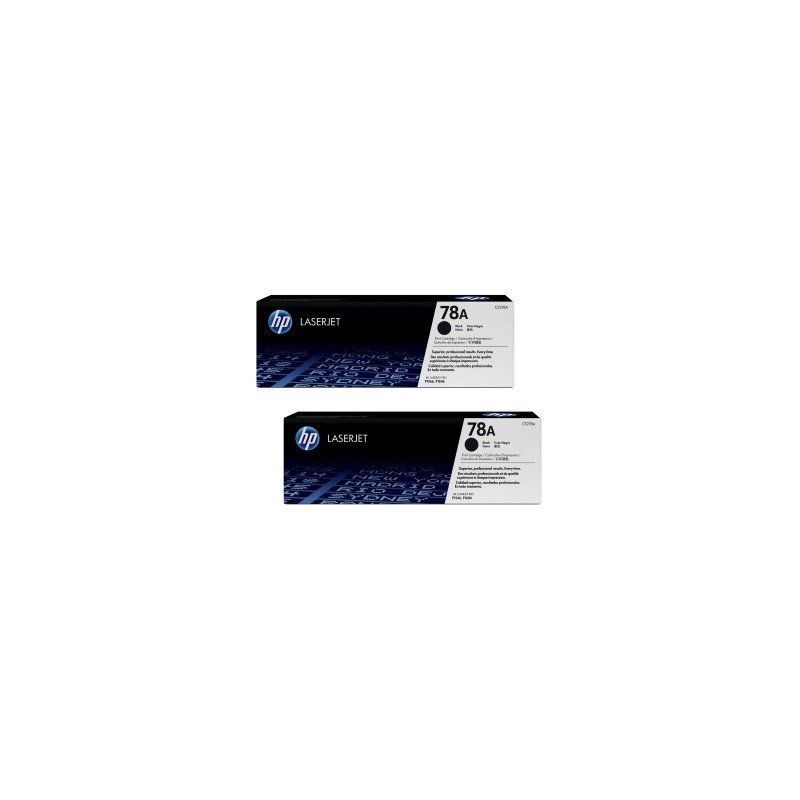 HP MULTIPACK NERO CE278AD 78A CONFEZIONE DOPPIA: 2X CE278A ORIGINALE HP MULTIPACK NERO CE278AD 78A CONFEZIONE DOPPIA: 2X CE278A ORIGINALE