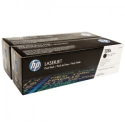 HP MULTIPACK NERO CE320AD 128A DOPPIO PACCO ORIGINALE