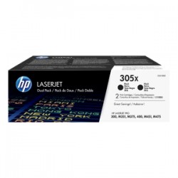 HP MULTIPACK NERO CE410XD 305X 2X CE410X ORIGINALE