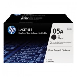 HP MULTIPACK NERO CE505D 05A CONFEZIONE DOPPIA DA 2.300 PAG. CAD. ORIGINALE