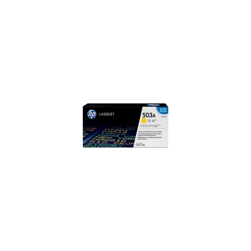 HP TONER GIALLO Q7582A 503A 6000 COPIE ORIGINALE HP TONER GIALLO Q7582A 503A 6000 COPIE ORIGINALE
