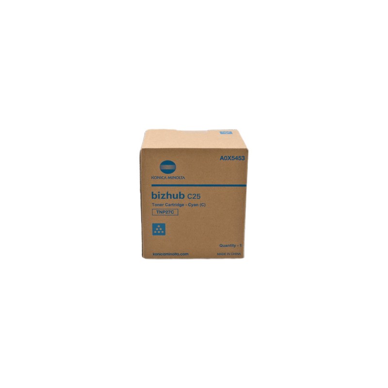 KONICA MINOLTA TONER CIANO A0X5453 TNP27C 4500 COPIE ORIGINALE KONICA MINOLTA TONER CIANO A0X5453 TNP27C 4500 COPIE ORIGINALE
