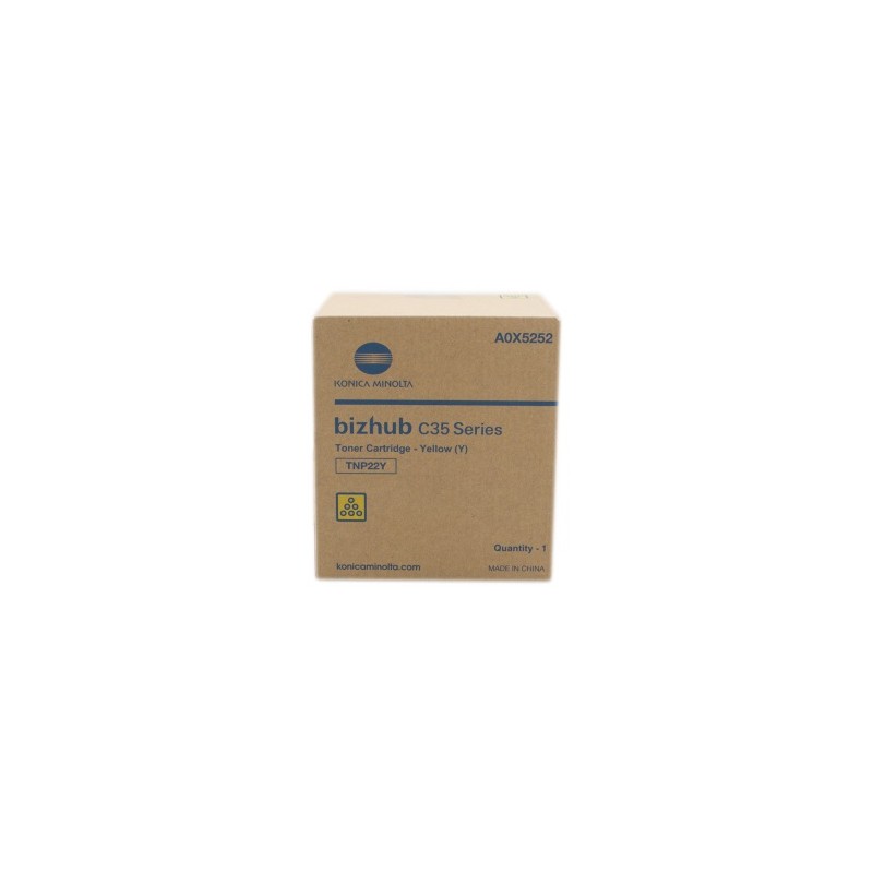 KONICA MINOLTA TONER GIALLO A0X5252 TNP22Y 6000 COPIE ORIGINALE KONICA MINOLTA TONER GIALLO A0X5252 TNP22Y 6000 COPIE ORIGINALE