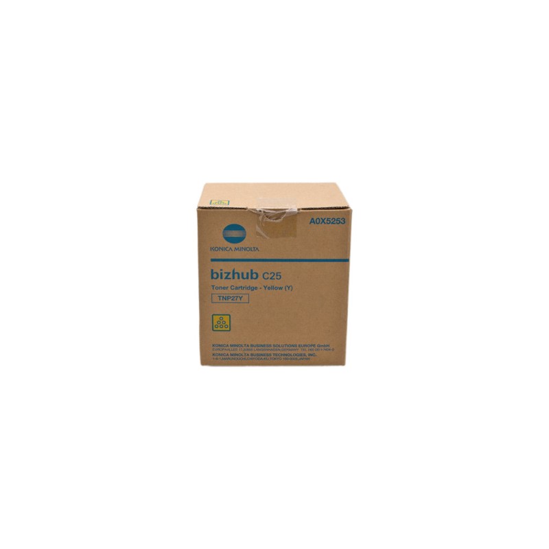 KONICA MINOLTA TONER GIALLO A0X5253 TNP27Y 4500 COPIE ORIGINALE KONICA MINOLTA TONER GIALLO A0X5253 TNP27Y 4500 COPIE ORIGINALE