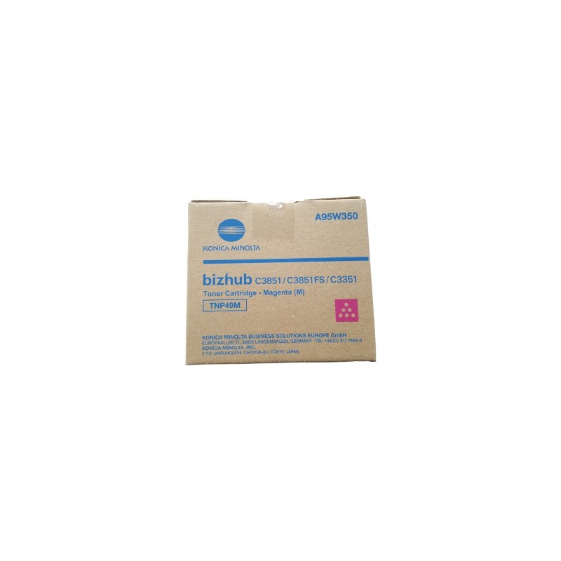 KONICA MINOLTA TONER MAGENTA A95W350 TNP49M 12000 COPIE ORIGINALE