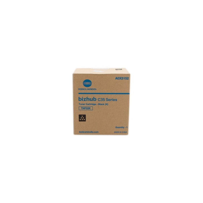 KONICA MINOLTA TONER NERO A0X5152 TNP22K 6000 COPIE ORIGINALE KONICA MINOLTA TONER NERO A0X5152 TNP22K 6000 COPIE ORIGINALE