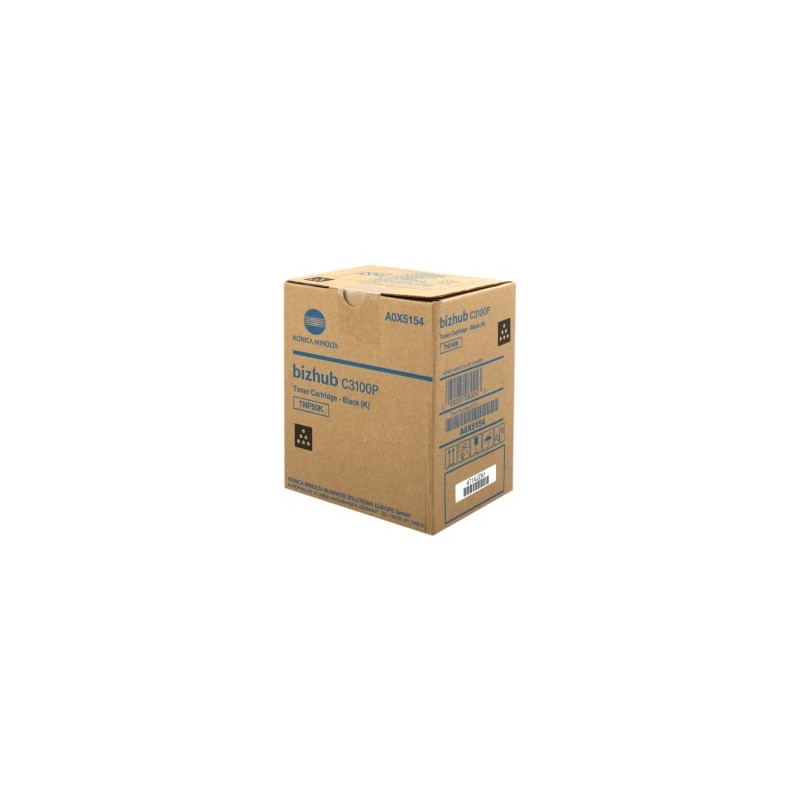 KONICA MINOLTA TONER NERO A0X5154 TNP50K 5000 COPIE ORIGINALE KONICA MINOLTA TONER NERO A0X5154 TNP50K 5000 COPIE ORIGINALE