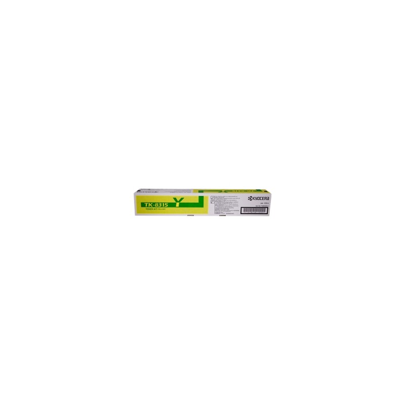 KYOCERA TONER GIALLO TK-8315Y 1T02MVANL0 6000 COPIE ORIGINALE KYOCERA TONER GIALLO TK-8315Y 1T02MVANL0 6000 COPIE ORIGINALE