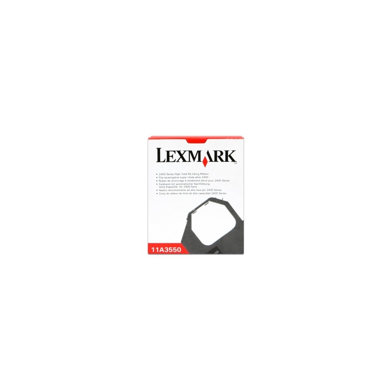 LEXMARK NASTRO COLORATO NERO 11A3550 3070169 CASSETTA DI NASTRO, 8 MILIONI CIFRE ORIGINALE LEXMARK NASTRO COLORATO NERO 11A3550 3070169 CASSETTA DI NASTRO, 8 MILIONI CIFRE ORIGINALE