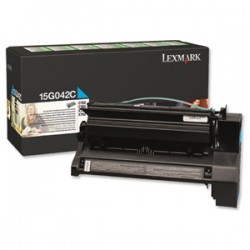 LEXMARK TONER CIANO 15G042C 15000 COPIE ORIGINALE