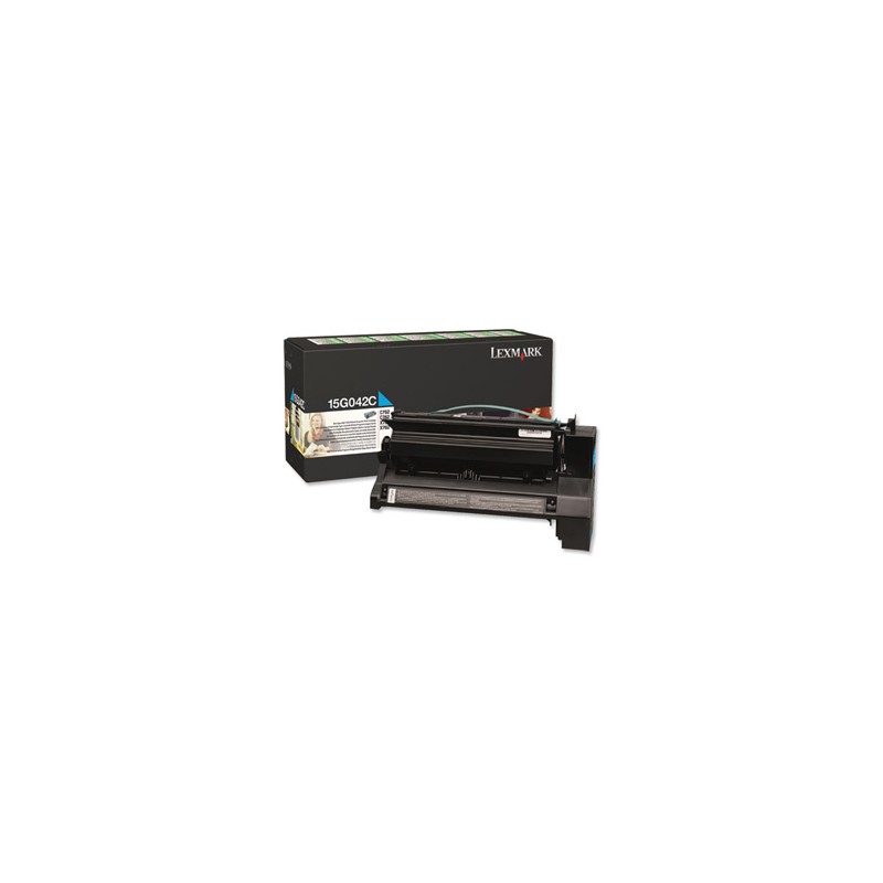 LEXMARK TONER CIANO 15G042C 15000 COPIE ORIGINALE