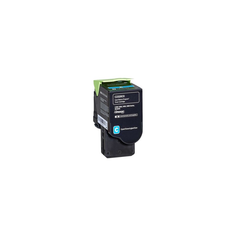LEXMARK TONER CIANO C2320C0 1000 COPIE ORIGINALE LEXMARK TONER CIANO C2320C0 1000 COPIE ORIGINALE