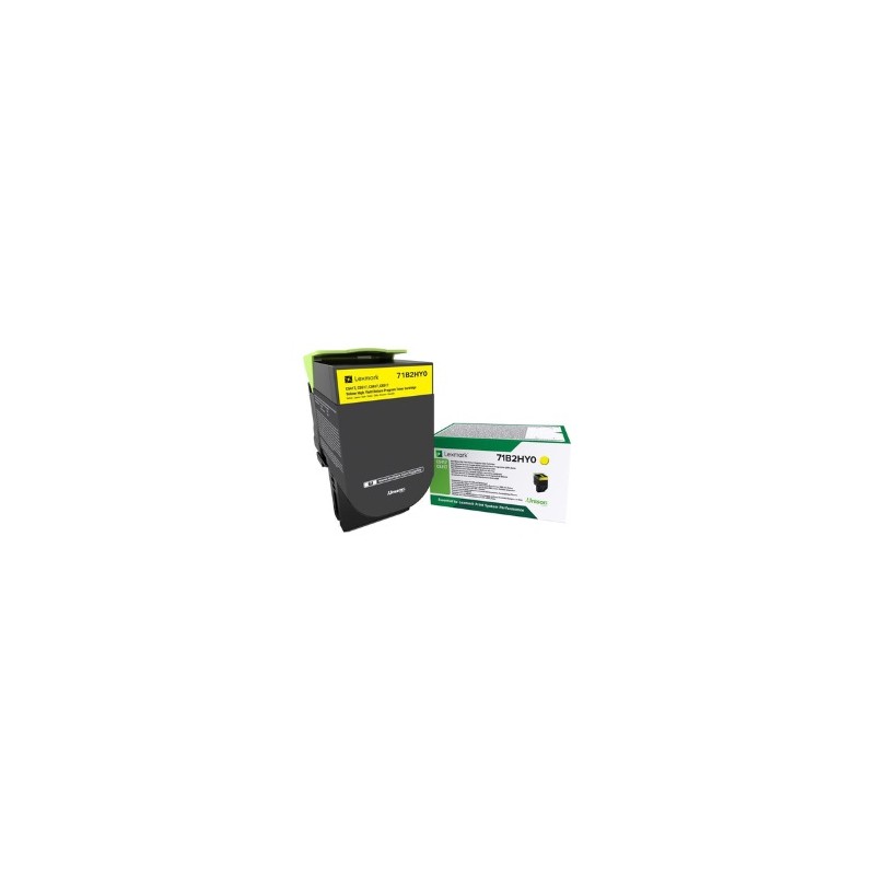 LEXMARK TONER GIALLO 71B2HY0 3500 COPIE ORIGINALE LEXMARK TONER GIALLO 71B2HY0 3500 COPIE ORIGINALE