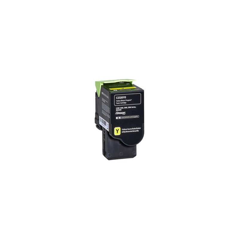 LEXMARK TONER GIALLO C2320Y0 1000 COPIE ORIGINALE LEXMARK TONER GIALLO C2320Y0 1000 COPIE ORIGINALE