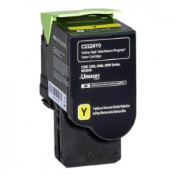 LEXMARK TONER GIALLO C232HY0 2300 COPIE ORIGINALE