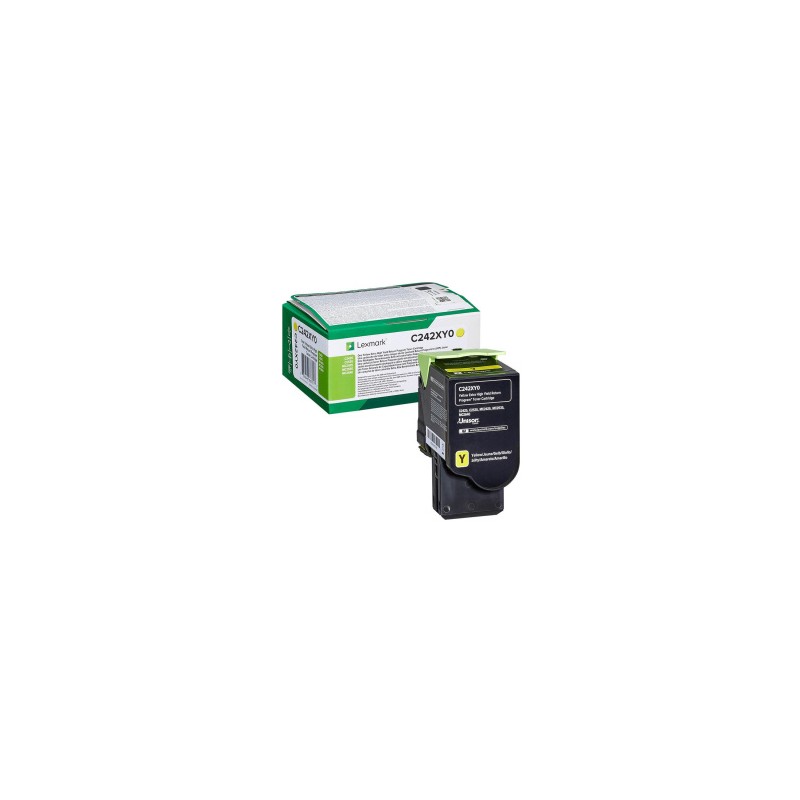 LEXMARK TONER GIALLO C242XY0 3500 COPIE ORIGINALE LEXMARK TONER GIALLO C242XY0 3500 COPIE ORIGINALE