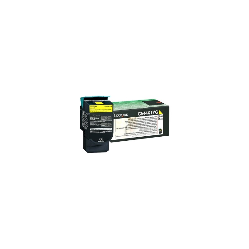 LEXMARK TONER GIALLO C544X1YG 4000 COPIE ORIGINALE LEXMARK TONER GIALLO C544X1YG 4000 COPIE ORIGINALE