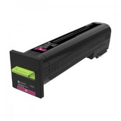 LEXMARK TONER MAGENTA 72K20M0 8000 COPIE CARTUCCIA DI RITORNO ORIGINALE