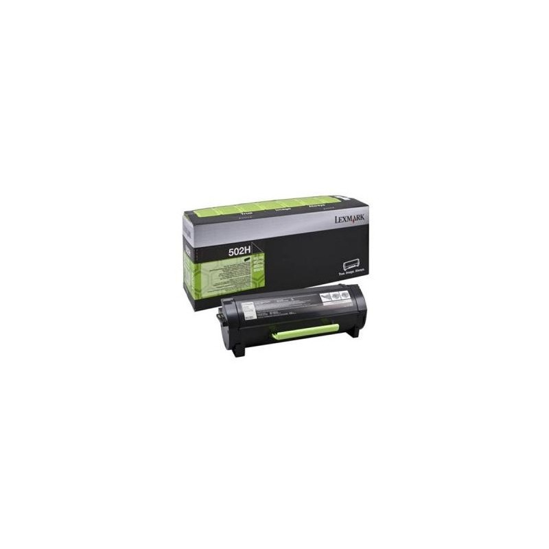 LEXMARK TONER NERO 502H 50F2H00 5000 COPIE CARTUCCIA DI STAMPA RIUTILIZZABILE ORIGINALE