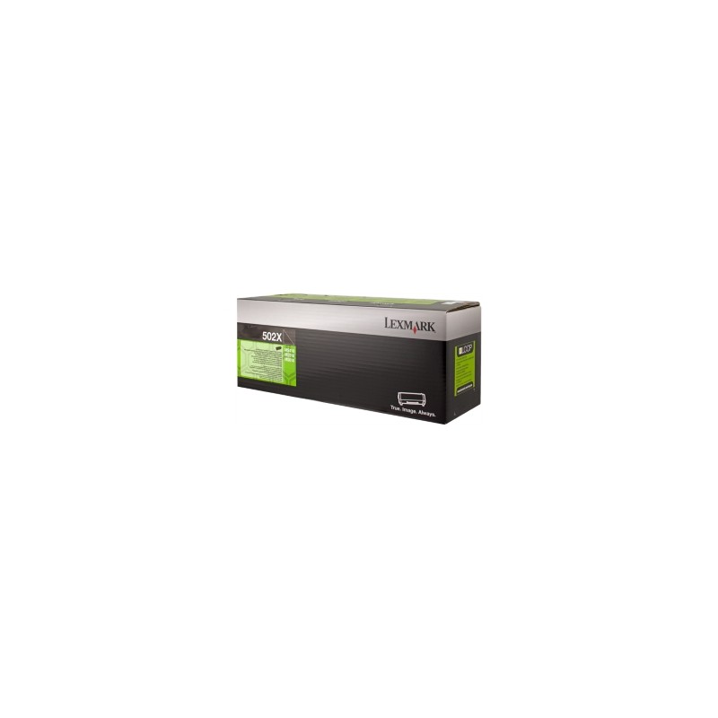 LEXMARK TONER NERO 502X 50F2X00 10000 COPIE CARTUCCIA DI STAMPA RIUTILIZZABILE ORIGINALE