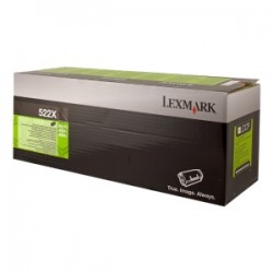 LEXMARK TONER NERO 522X 52D2X00 45000 COPIE CARTUCCIA DI STAMPA RIUTILIZZABILE ORIGINALE