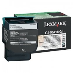 LEXMARK TONER NERO C540A1KG 1000 COPIE RESTITUZIONE- CARTUCCIA DI TONER ORIGINALE