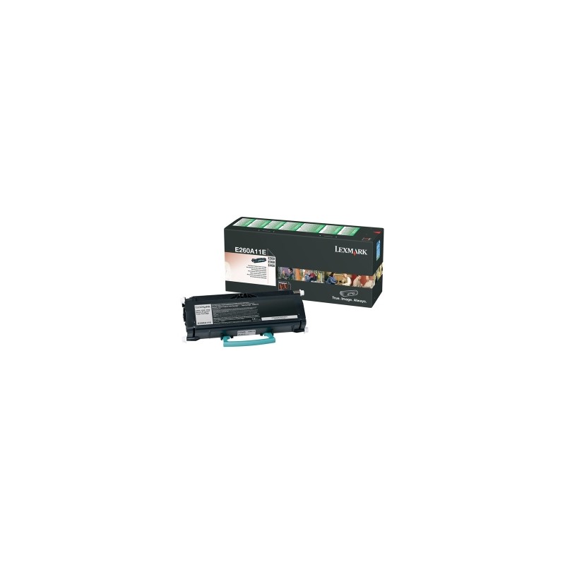 LEXMARK TONER NERO E260A11E 3500 COPIE ORIGINALE LEXMARK TONER NERO E260A11E 3500 COPIE ORIGINALE