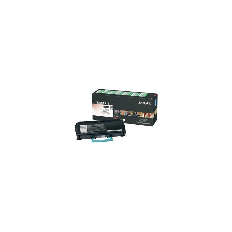 LEXMARK TONER NERO E260A11E 3500 COPIE ORIGINALE