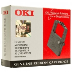 OKI NASTRO COLORATO NERO 09002303 182/3321 3 MILIONI CIFRE ORIGINALE