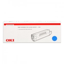 OKI TONER CIANO 42127407 TYPE C6C 5000 COPIE ORIGINALE