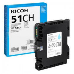 RICOH CARTUCCIA D\'INCHIOSTRO CIANO 405863 GC51C 2500 COPIE ORIGINALE