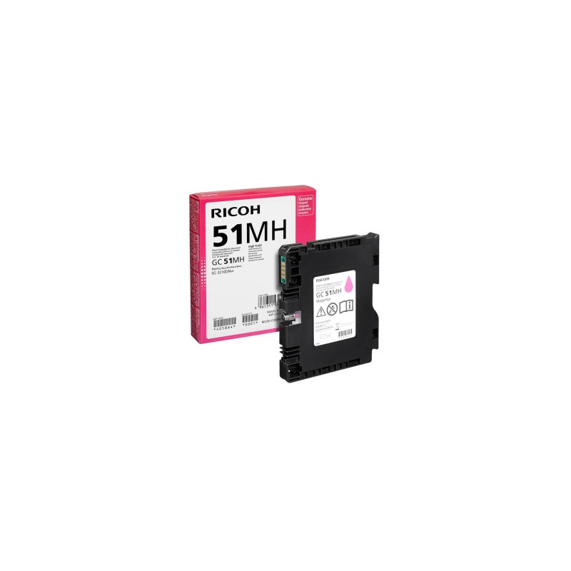 RICOH CARTUCCIA D\'INCHIOSTRO MAGENTA 405864 GC51M 2500 COPIE ORIGINALE