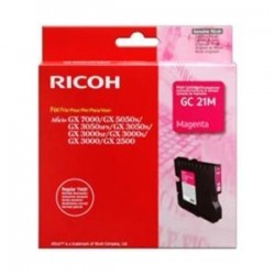 RICOH CARTUCCIA GELO MAGENTA 405542 / GC-21M 405534 1000 COPIE CAPACITÃ  NORMALE ORIGINALE