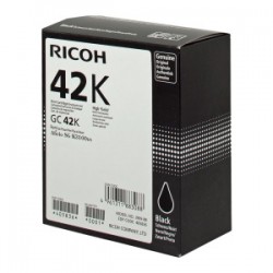 RICOH CARTUCCIA GELO NERO GC 42 BK 405836 10000 COPIE ORIGINALE