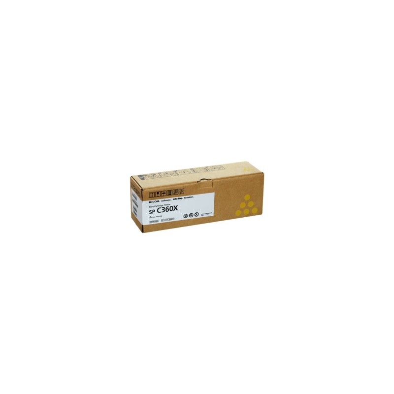 RICOH TONER GIALLO 408253 SP C360XY 9000 COPIE ORIGINALE