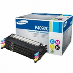 SAMSUNG MULTIPACK NERO / CIANO / MAGENTA / GIALLO CLT-P4092C SU392A 1500 COPIE CONFEZIONE  ORIGINALE