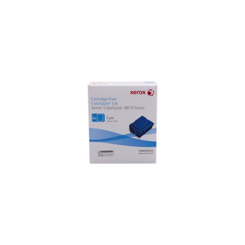 XEROX COLORSTIX CIANO 108R00954 17300 COPIE SOLID INK, PACCO CON 6 PEZZI ORIGINALE