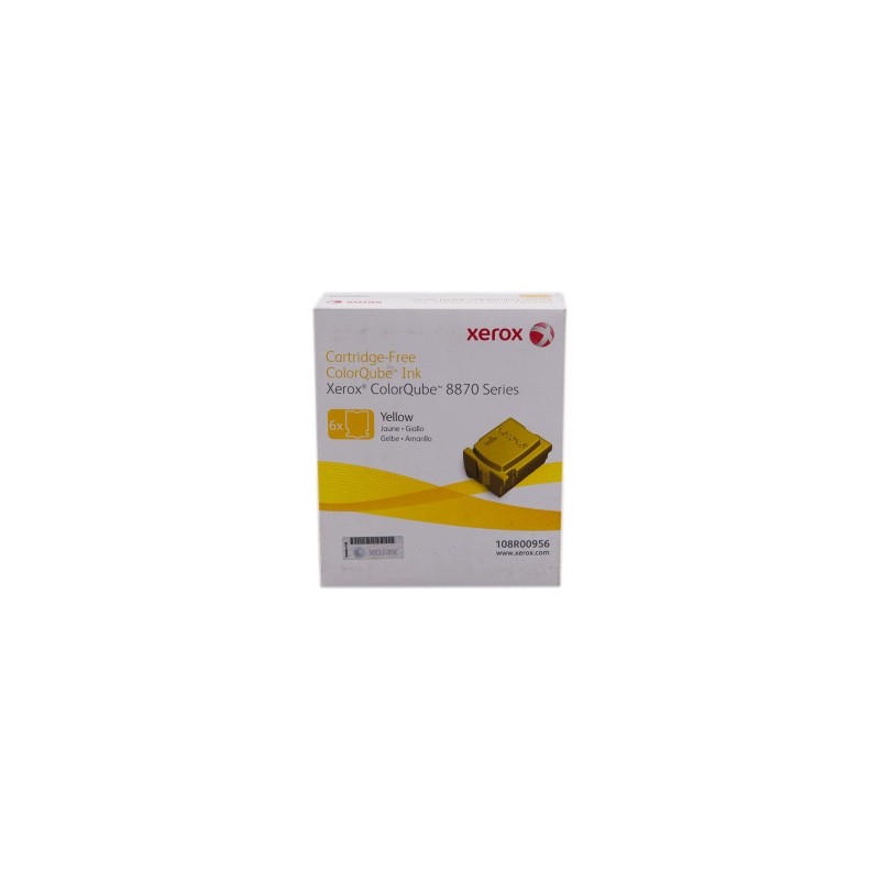 XEROX COLORSTIX GIALLO 108R00956 17300 COPIE SOLID INK, PACCO CON 6 PEZZI ORIGINALE XEROX COLORSTIX GIALLO 108R00956 17300 COPIE SOLID INK, PACCO CON 6 PEZZI ORIGINALE