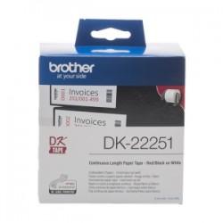 BROTHER ETICHETTE NERO / BLU / BIANCO DK-22251 ORIGINALE