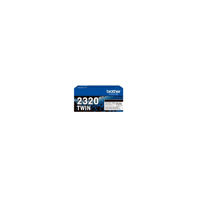 BROTHER MULTIPACK NERO TN-2320TWIN 2320 2600 COPIE 2600 PAGINE ORIGINALE BROTHER MULTIPACK NERO TN-2320TWIN 2320 2600 COPIE 2600 PAGINE ORIGINALE