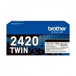 BROTHER MULTIPACK NERO TN-2420TWIN 2420 3000 COPIE ORIGINALE