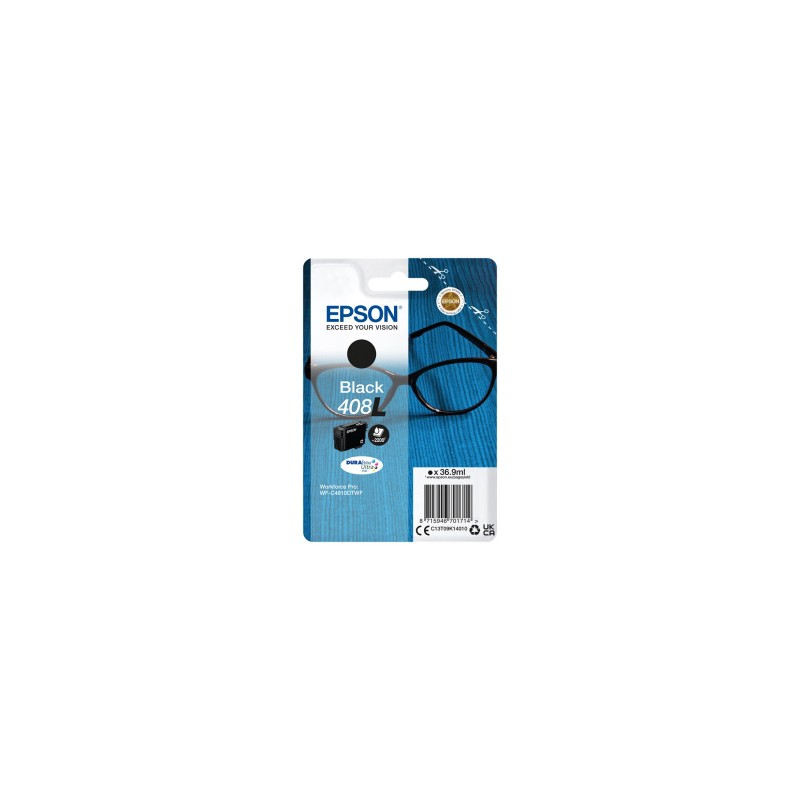 EPSON CARTUCCIA D\'INCHIOSTRO NERO C13T09K14010 408L 2200 COPIE 36,9ML ORIGINALE EPSON CARTUCCIA D\'INCHIOSTRO NERO C13T09K14010 408L 2200 COPIE 36,9ML ORIGINALE